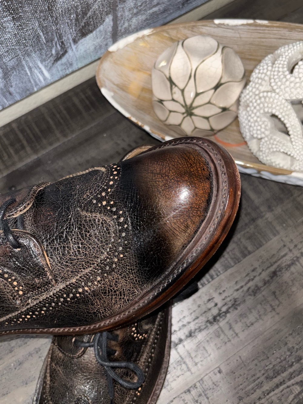 FRYE Jones Wingtip Oxfords MENS SZ 10.5 D - Picture 6 of 14